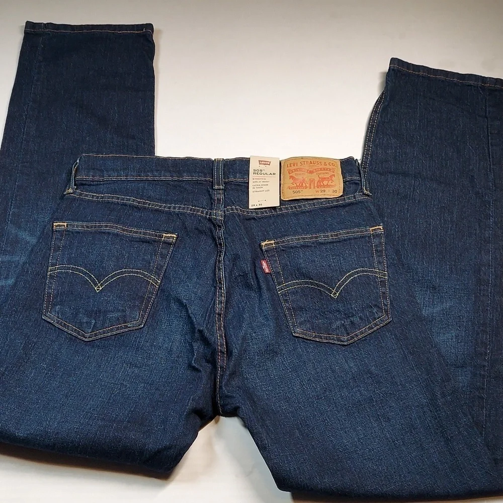 Men's 505 Regular Levi's Jeans Size  W29 L30 - Picture 5 of 9